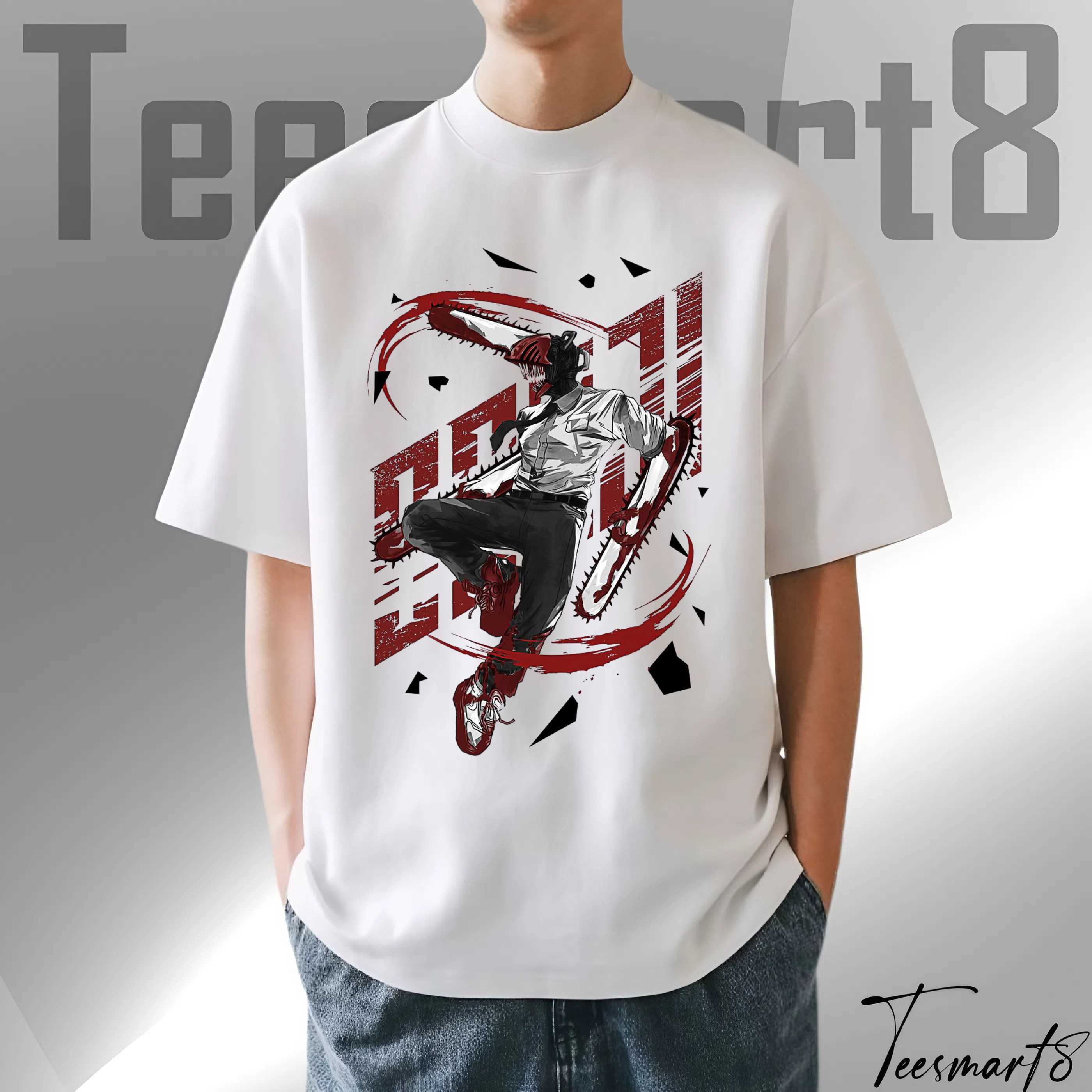 Chainsaw Man Graphic Tee – Anime Streetwear T-Shirt